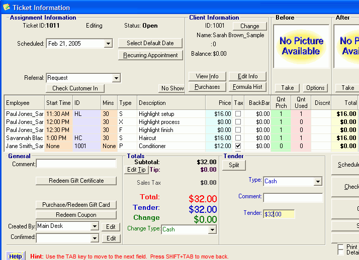 SALON IRIS BEAUTY SALON SOFTWARE
